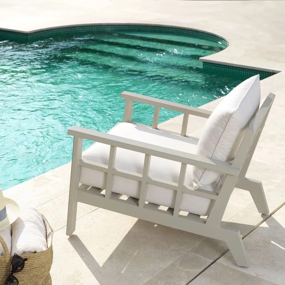 Fotoliu de interior/ exterior elegant design LUX Cap-Ferrat, sand 113740 HZ