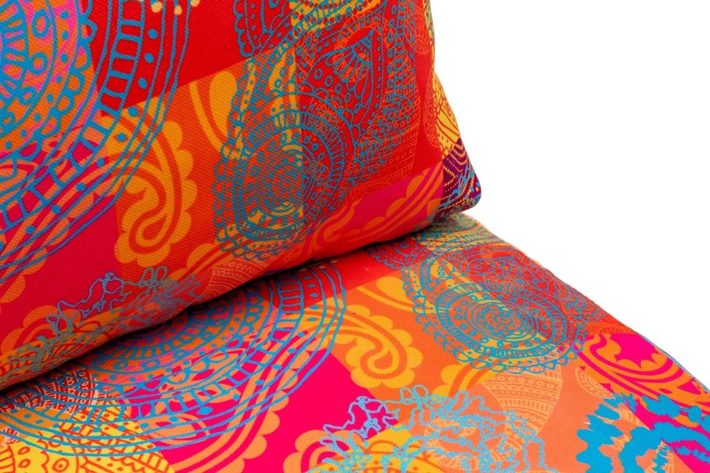 Canapea extensibila cu 2 locuri Taida, Multicolor, 120 x 62 x 68 cm