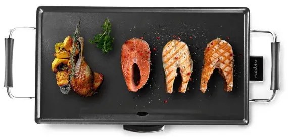 Grătar electric Teppanyaki 2000W/230V Nedis FCTE110EBK50