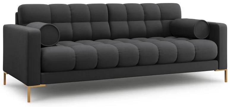 Canapea Bali 3 locuri stofa/picioare gold L177 cm