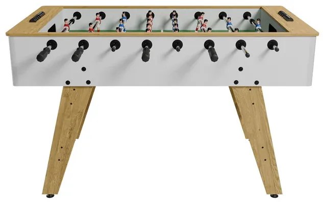 Juskys Fotbal de masă 142x76x88 cm - natural/alb