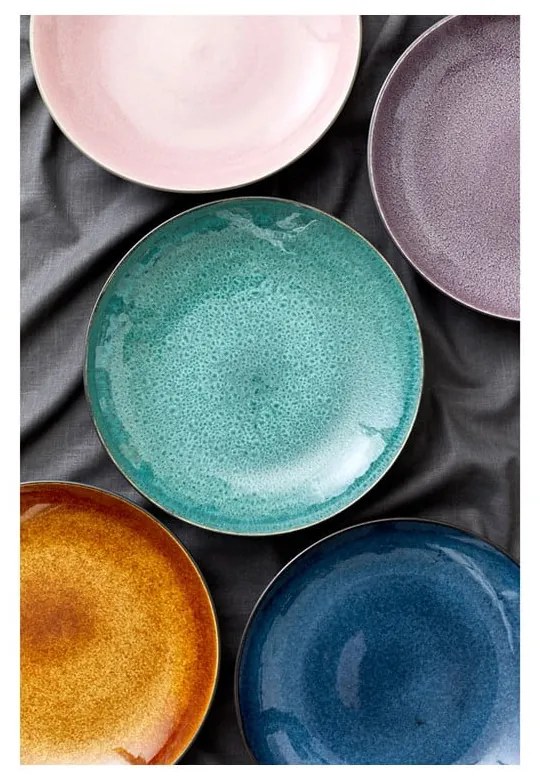 Bol negru/albastru din gresie ø 40 cm Gastro Dark Blue/Black – Bitz