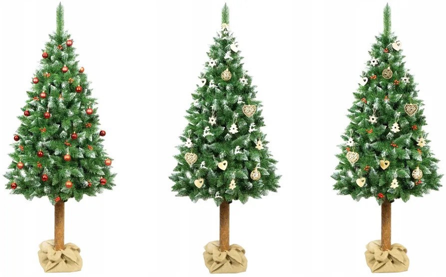 Brad de Crăciun pe trunchi natural Molid PE 180 cm Royal