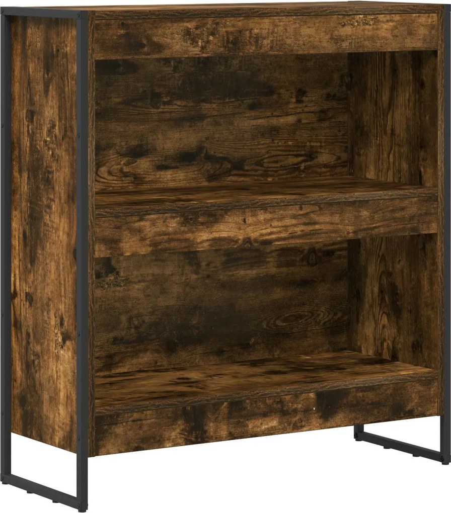 vidaXL Dulap pentru cărți Stejar fumuriu 80 x 30 x 155 cm