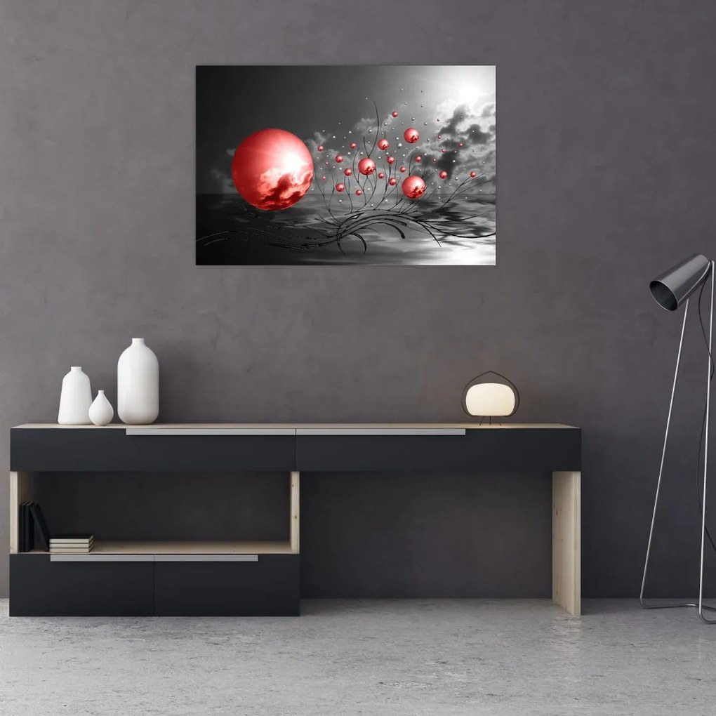 Tabloul bilelor roșii (90x60 cm)