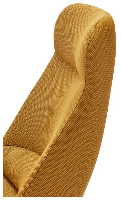 Fotoliu Teulat Dins, înălțime 114 cm, galben