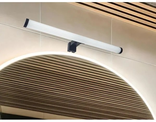 Lampă LED pentru oglindă de baie, 10W, 230V, 45 cm, IP44, negru