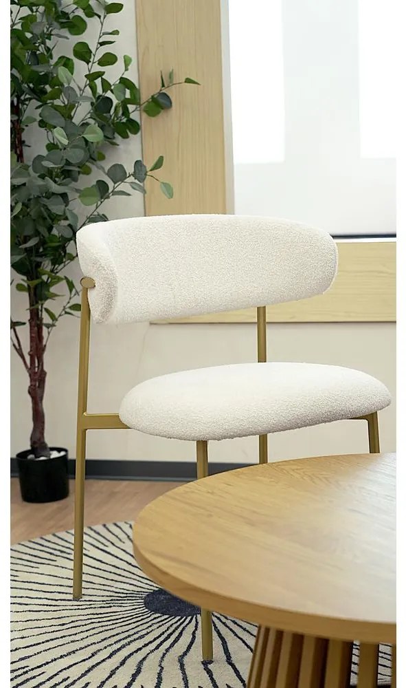 Scaun sufragerie Mokka (crem + auriu). 1100152