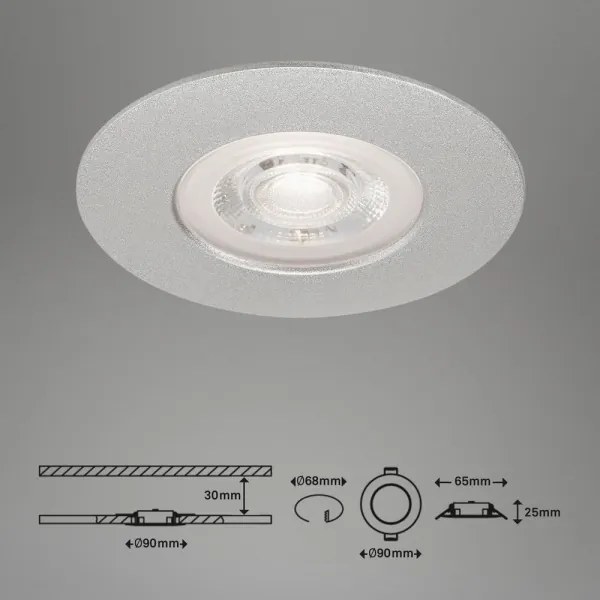 SET 3x plafonieră LED dimabilă pentru baie LED/4,9W/230V IP44 Briloner