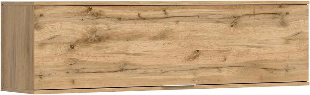 Dulap suspendat ZELE, stejar wotan, PAL laminat, 135x31x37 cm