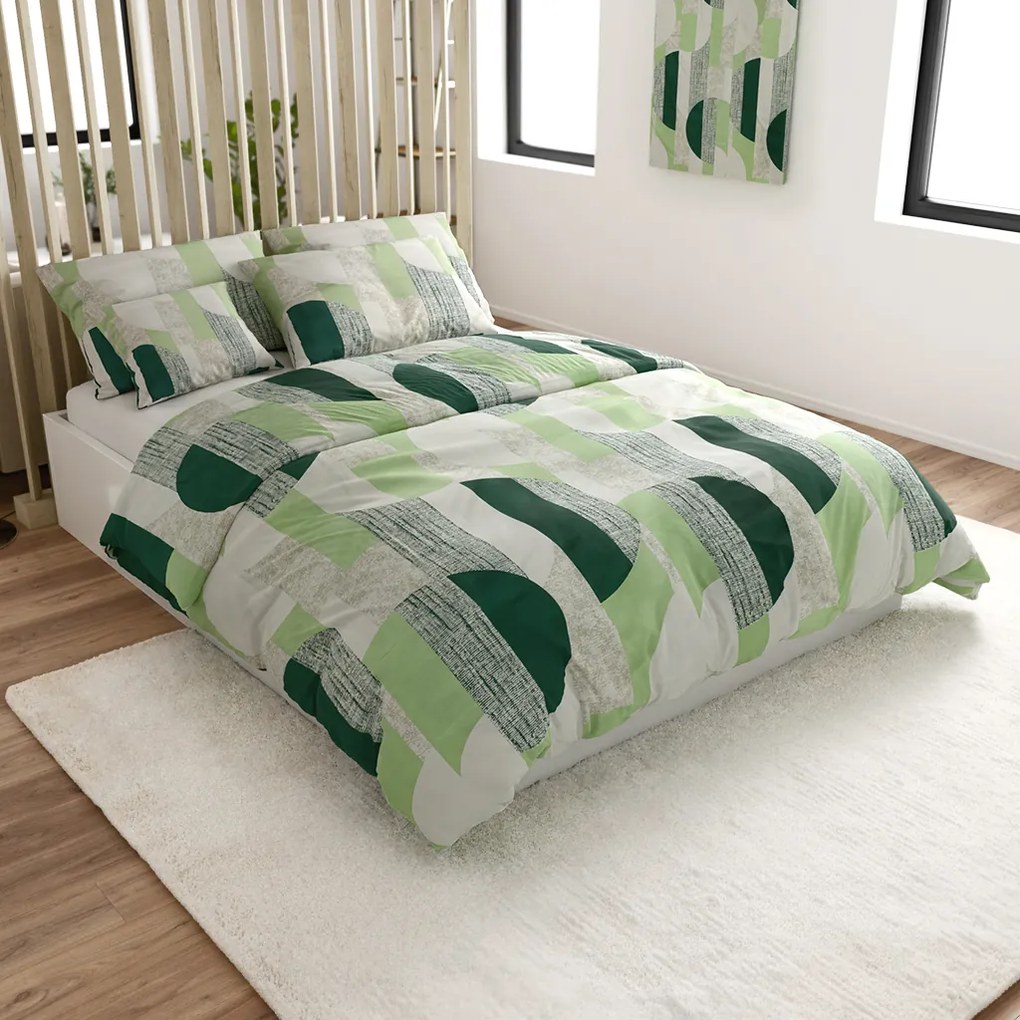 Lenjerie de pat din microfibra GREVERA verde Dimensiune lenjerie de pat: 70 x 80 cm | 140 x 200 cm