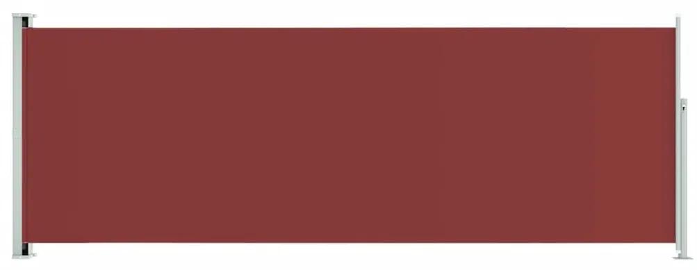 Copertina laterala retractabila de terasa, rosu, 220x600 cm Rosu, 220 x 600 cm