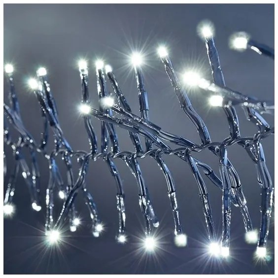 Solight 1V11-W - ghirlandă luminoasă LED, 576 LED-uri, 8 funcții, 8 m, IP44, alb rece, telecomandă inclusă