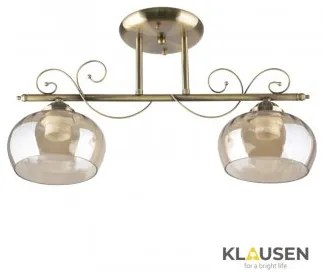 Lustra clasica 2 becuri E27 Toni LY-3292 Klausen