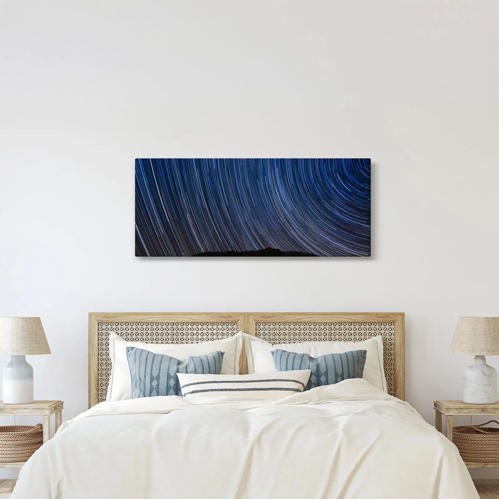 Tablou cu stele noaptea și cerul (120x50 cm)