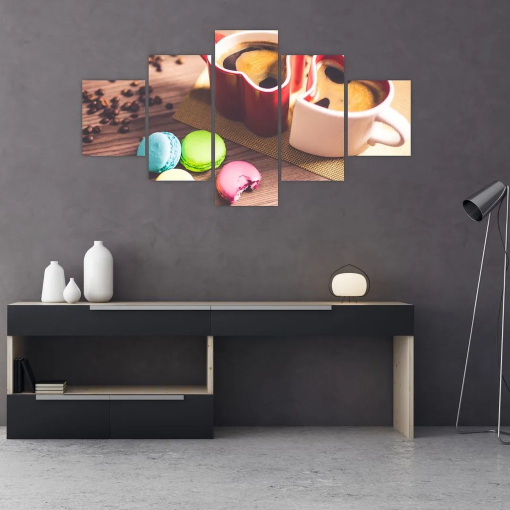 Tablou cu cafea și macarooni (125x70 cm), în 40 de alte dimensiuni noi