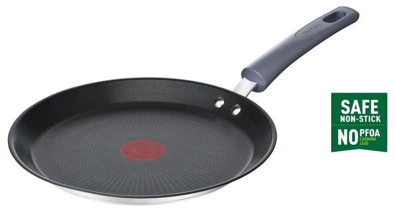 Tigaie Tefal G7313855 Daily Cook, 25 cm, Acoperire antiaderenta, Termo-Signal, Inductie, Inox