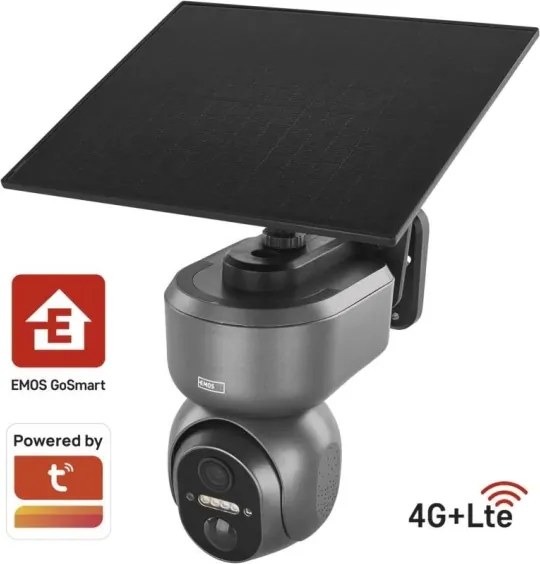 Cameră solară inteligentă cu senzor GoSmart 4G/LTE 10400 mAh 5V IP65 Tuya