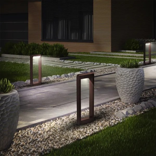 Brilagi - Lampă LED de exterior CROTONE LED/7W/230V maro IP54 50 cm