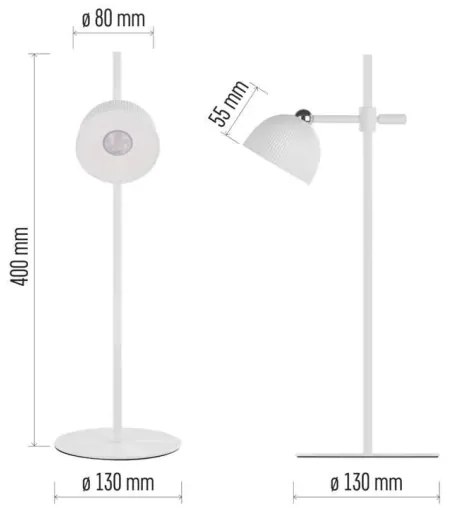 Lampă LED magnetică reîncărcabilă dimabilă de masă 4 în 1 LED/4,2W/3,7V 4000K alb