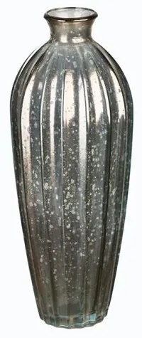 Vaza Etico, sticla, auriu, 28x12 cm