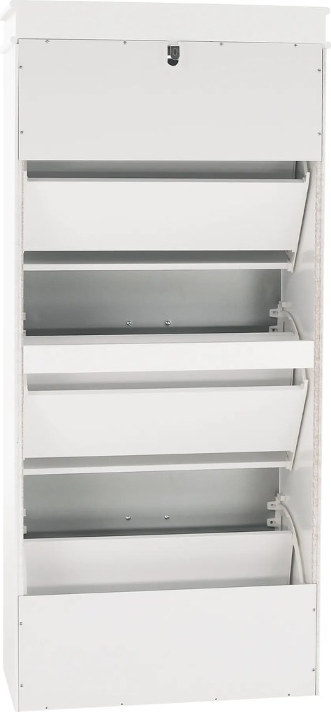 Pantofar, 3 compartimente, gri/alb, SEBER TYP 2