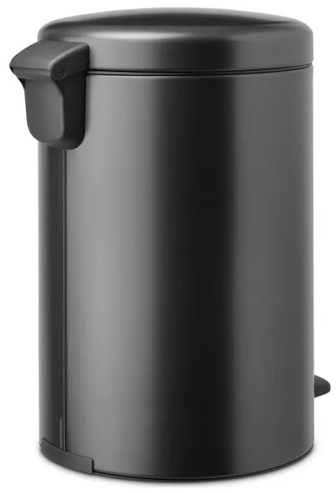 Cos de gunoi cu pedala Brabantia NewIcon 1008846, 20 L, Inchidere lina, Baza antiderapanta, Gri inchis