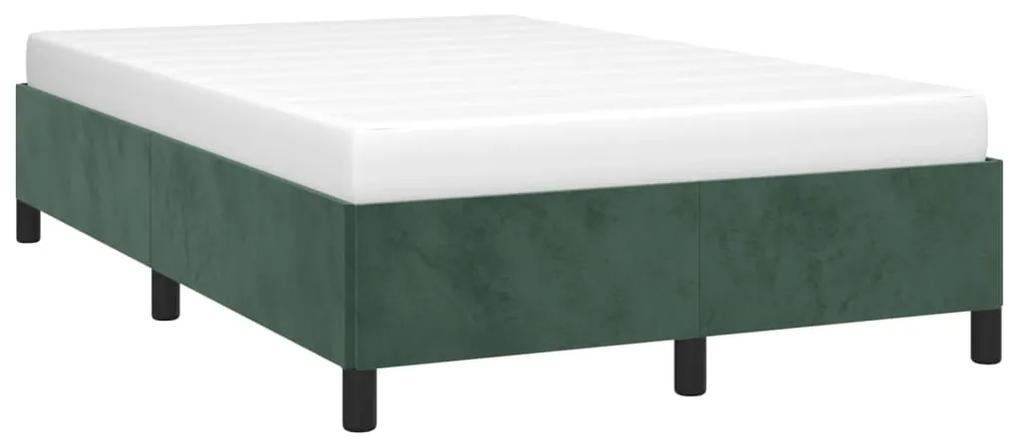 Cadru de pat, verde inchis, 120x200 cm, catifea Verde inchis, 35 cm, 120 x 200 cm