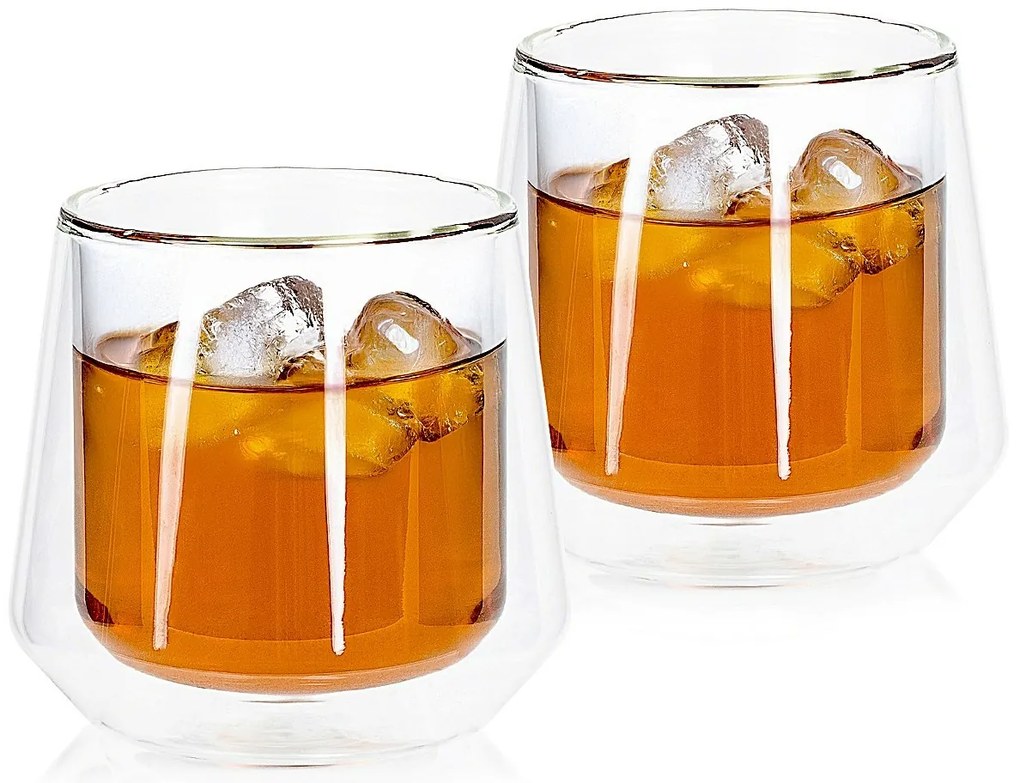 Pahare termo pentru whisky 4HomeHot&Cool 340 ml , 2 buc