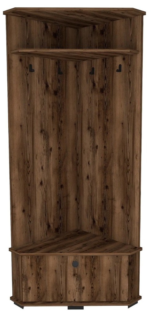 Pantofar Cuier Colt Aselna cu Usa si rafturi, 84 x 177 x 51 cm
