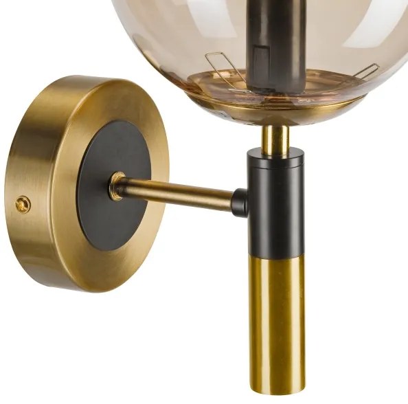 Aplică ROLLO 1xE14/5W/230V auriu/fumuriu bej