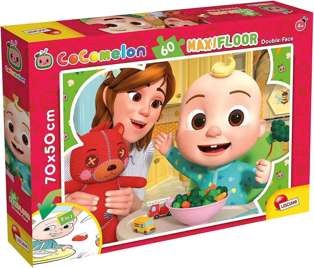 PUZZLE DE COLORAT MAXI - COCOMELON LA MASA (60 PIESE) - LISCIANI (L91072)