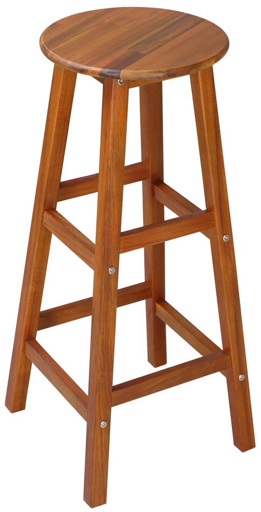 Scaune de bar OSLO, 2 buc., 34x76cm, maro natural Casaria