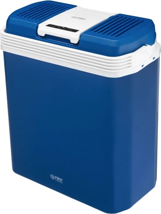 Lada electrica frigorifica First Austria FA-5170-4-BU, 58W, 24 l, Clasa E, 2 moduri, Separator intern, 12/220/240 V, Albastru/alb