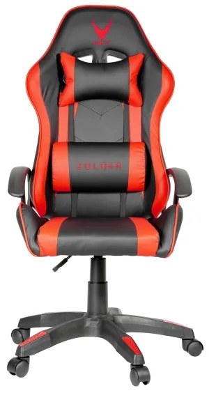 Scaun pentru jocuri video VARR Zolder negru/roșu