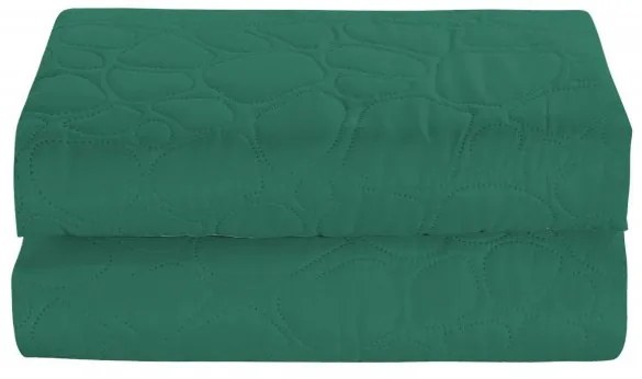 Cuvertura de pat verde cu model STONE Dimensiuni: 200 x 220 cm