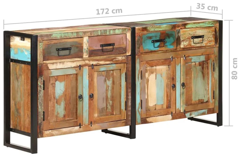 Servanta, 172x35x80 cm, lemn masiv reciclat 1, Lemn masiv reciclat