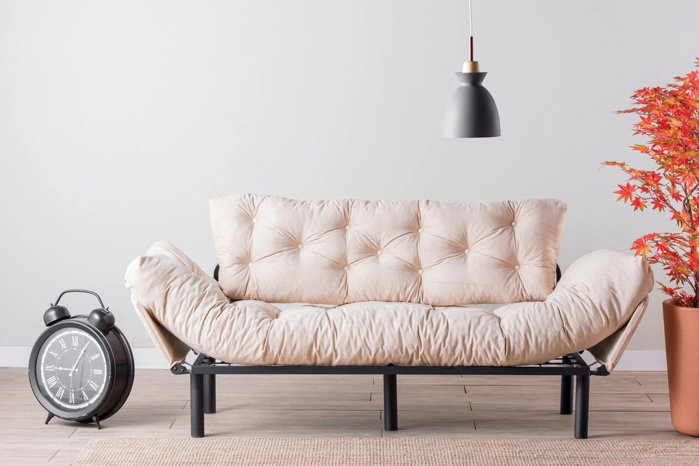 Canapea extensibilă Nitta Triple - Cream