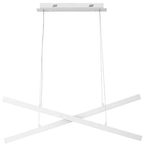 Lustra LED suspendata design modern X-LINE alba