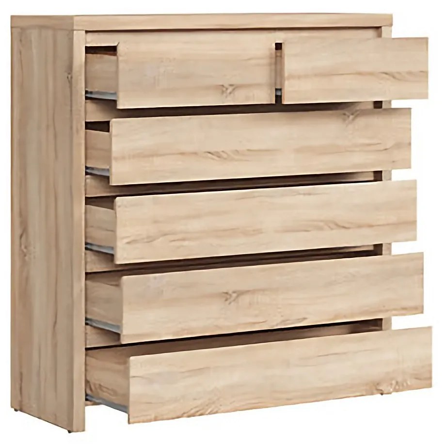 Comodă Kaspian KOM6S (Stejar sonoma). Promo -35%. 1029388