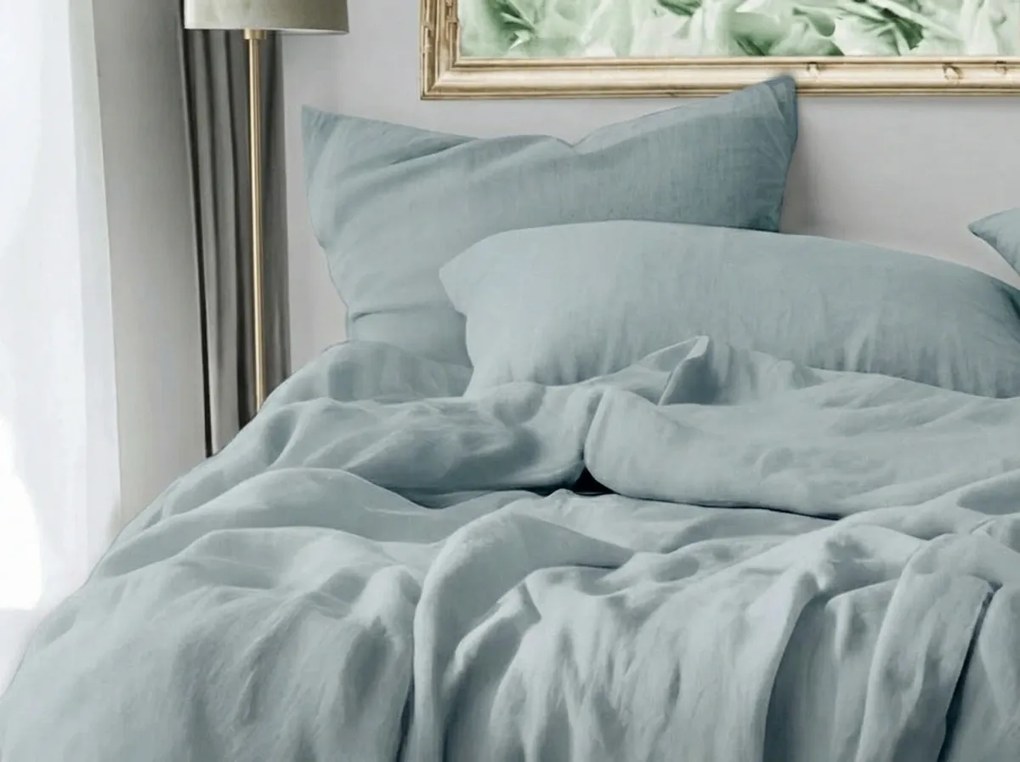 Lenjerie de pat din muselin MOELLIN gri deschis Dimensiune lenjerie de pat: 70 x 90 cm | 140 x 200 cm