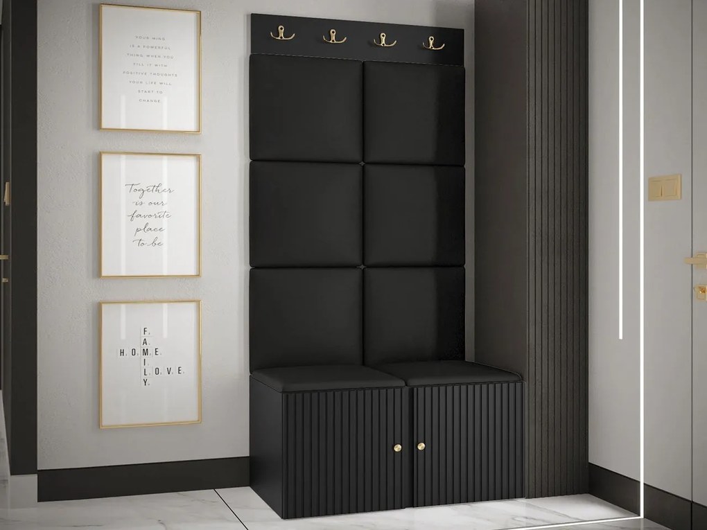 Mobilier hol Tewarota Slim IV (Negru) . 1104855