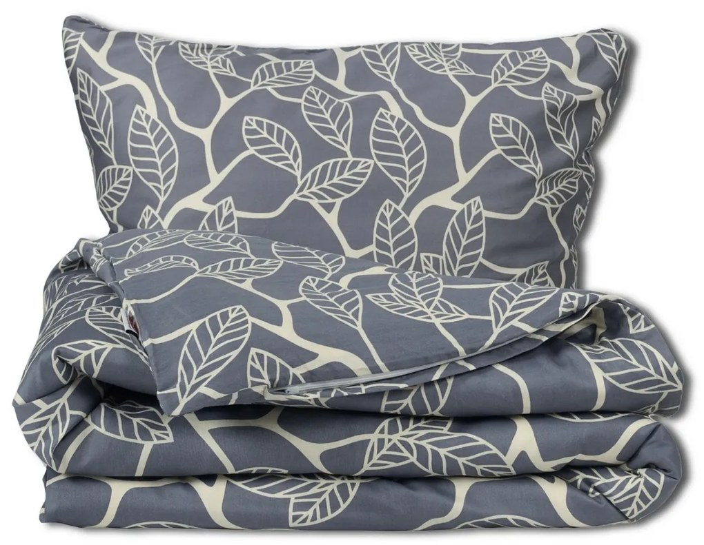 Lenjerie de pat Matex Satin Golden leaves , 140 x200 cm, 70 x 90 cm