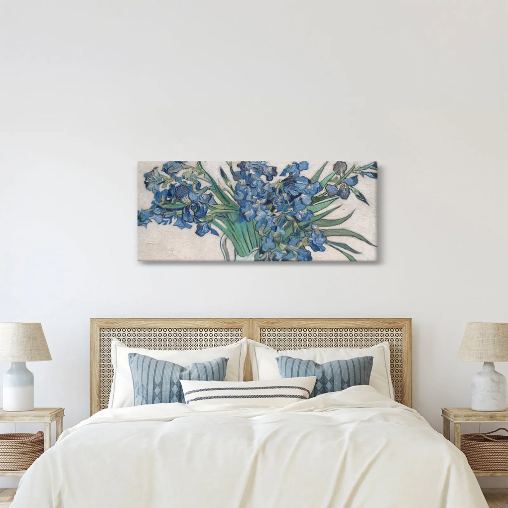 Tablou - Vincent van Gogh, Irises, reproducere (120x50 cm)