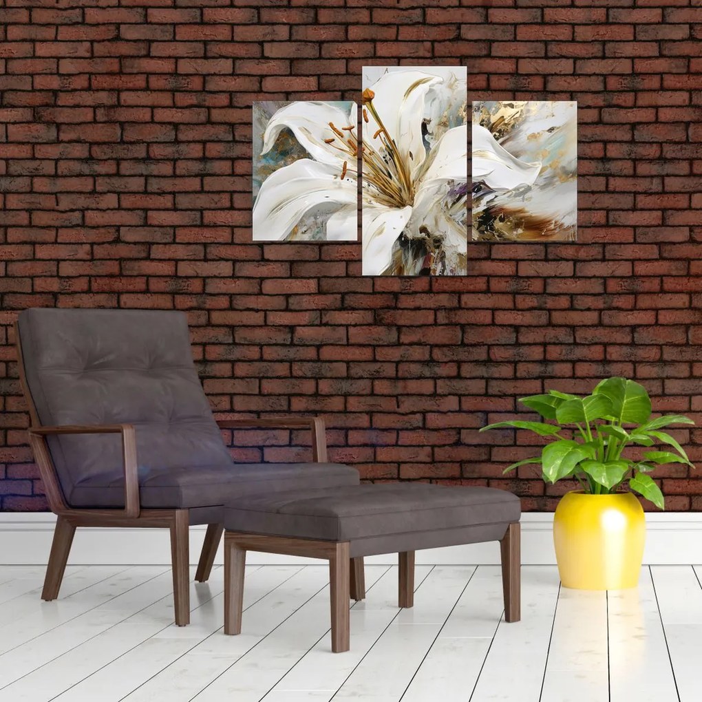 Tablou - Abstracție cu crin (90x60 cm)