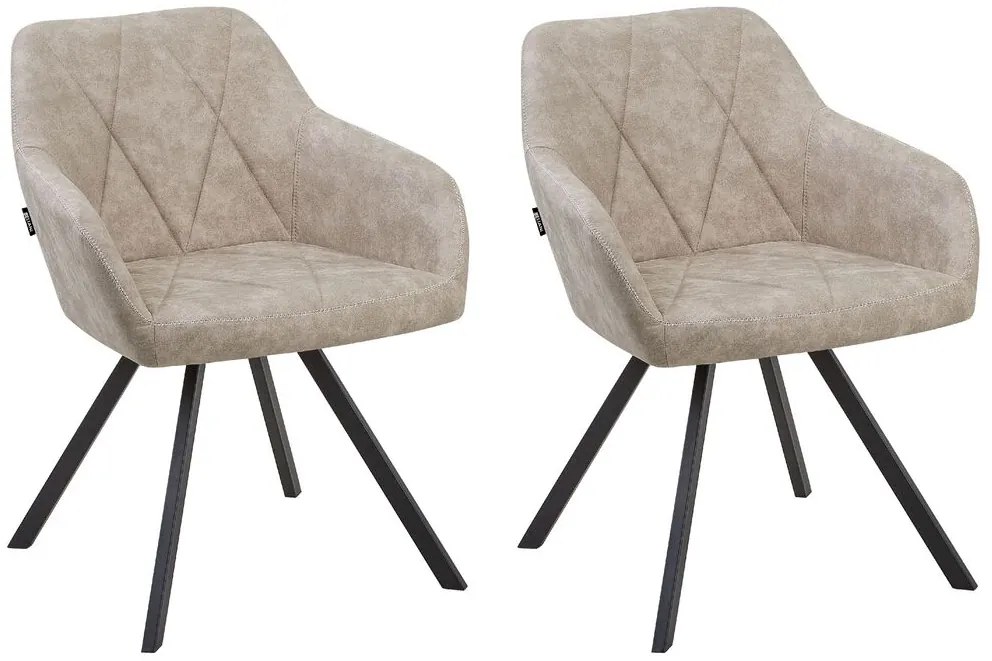 Set 2 buc. scaune pentru sufragerie Manly (bej). 1009981