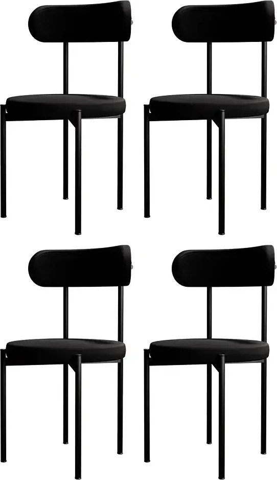 Scaun Onita, metal, negru