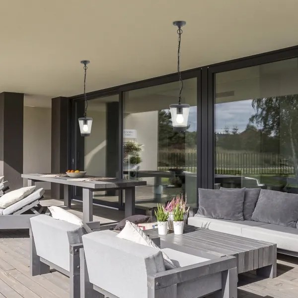 Lustră pe lanț de exterior SAVANO 1xE27/40W/230V IP44 Rabalux 7268