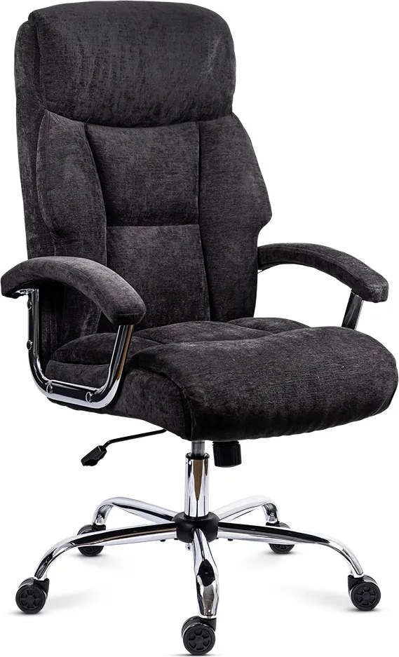 Scaun directorial din stofă cu arcuri OFF 709 negru