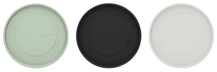 Set 3 borcane stivuibile pentru depozitare alimente Brabantia 1005602, 300/600/1.1L, Multicolor